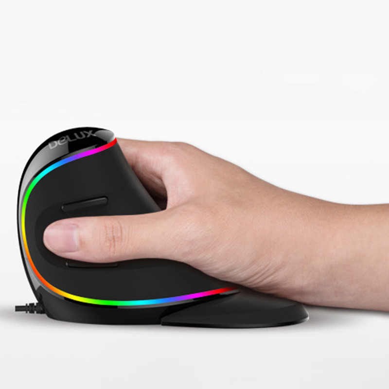 Ergonomics Vertical Gaming Mouse 6 Buttons Wired Wireless Right Hand Mice for PC Laptop Computer - Image 8