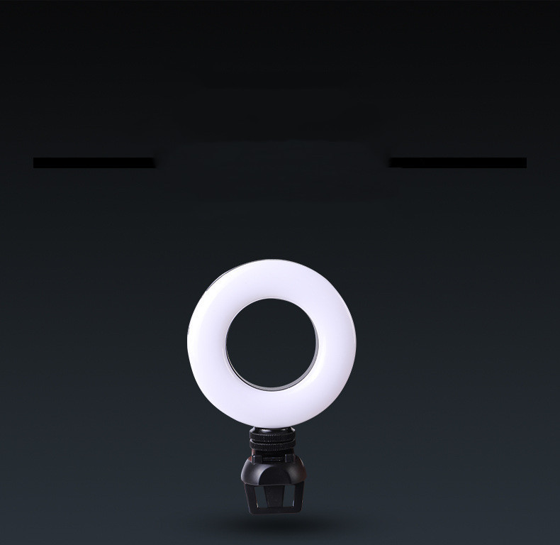 Video Conference 4 Inch Fill Light Computer Live Photography Light LED Selfie Light USB Powered Round Camera Lamp Dimmable LED Ring Light With Phone Holder - Image 6