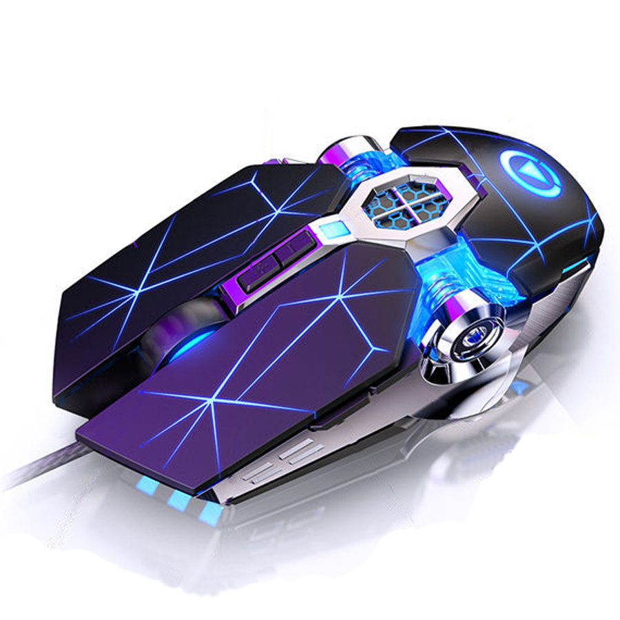 Gaming Mouse Wired Silent Gaming Mechanical Computer Desktop Notebook Office - Image 4