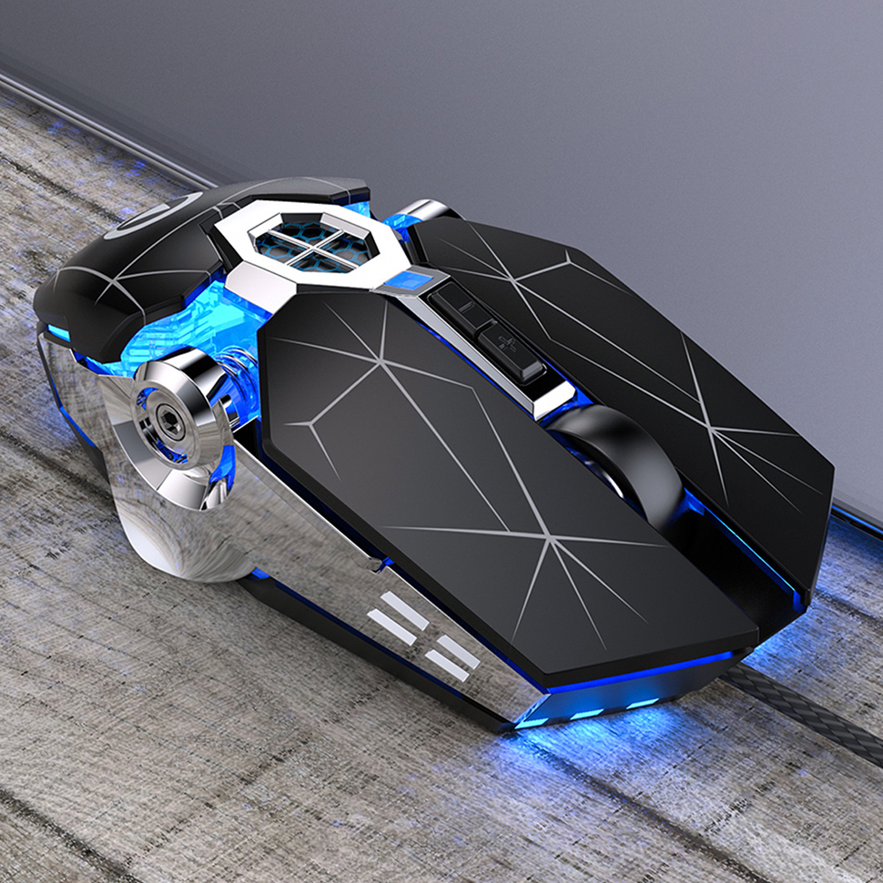 Gaming Mouse Wired Silent Gaming Mechanical Computer Desktop Notebook Office - Image 2