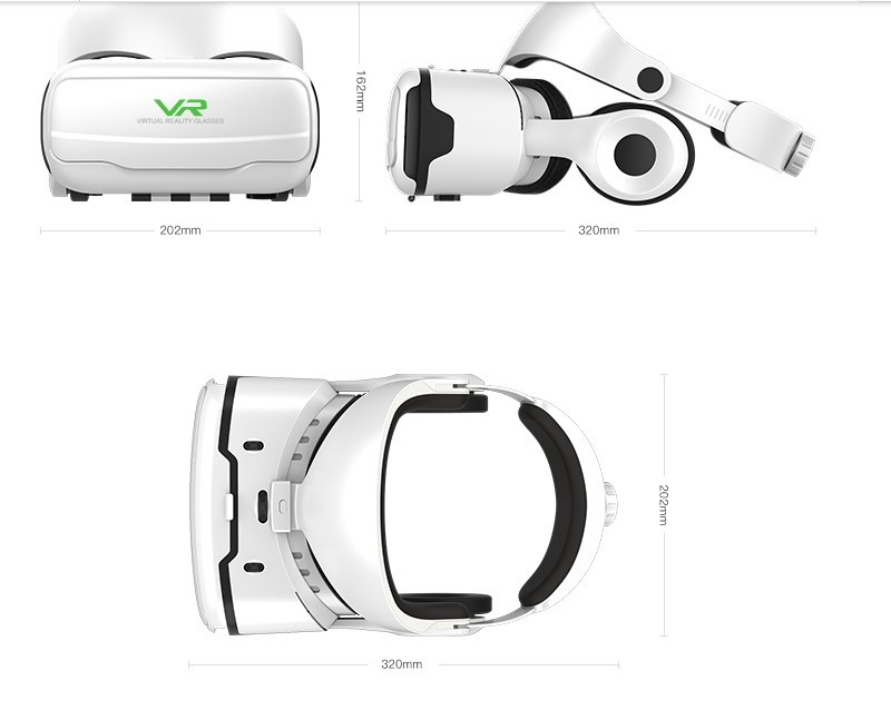 Head-mounted Adjustable HD VR Glasses With Headset - Image 6