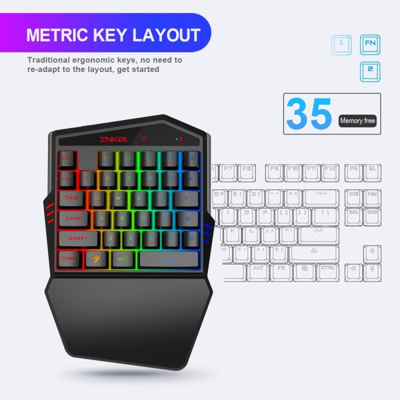 Gaming Keyboard Throne One Mouse Set - Image 5