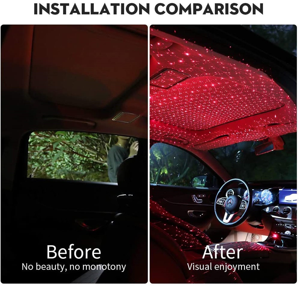 Star Light Projector Party Lights USB LED Light Interior Lighting LED Interior Car Lights Starry Sky Galaxy Night Lights - Image 3