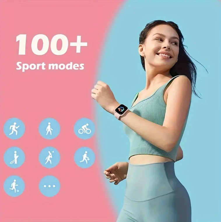ZL54CJ Square Smartwatch Women BT Call Heart Rate Sport Mode Fitness Tracker Waterproof Smart Watch Men For IOS Android - Image 5