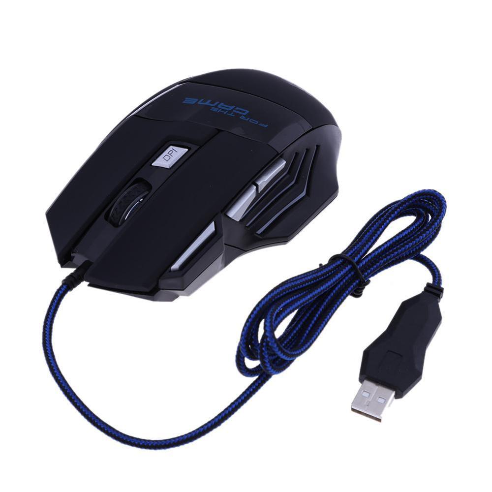 Wired Gaming Mouse 5500DPI 7-Color LED Backlight Optical Mouse Gamer USB 7 Buttons PC Gamer Computer Laptop Desktop Mice - Image 2