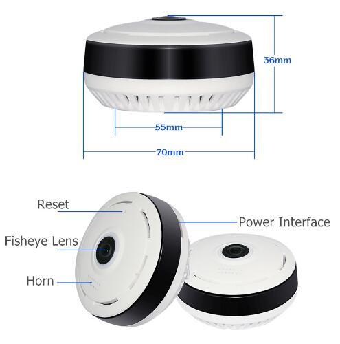 Cobell 960P Wifi IP Camera Home Security Wireless 360 Degree Panoramic CCTV Camera Night Vision Fish Eyes Lens VR Cam - Image 4