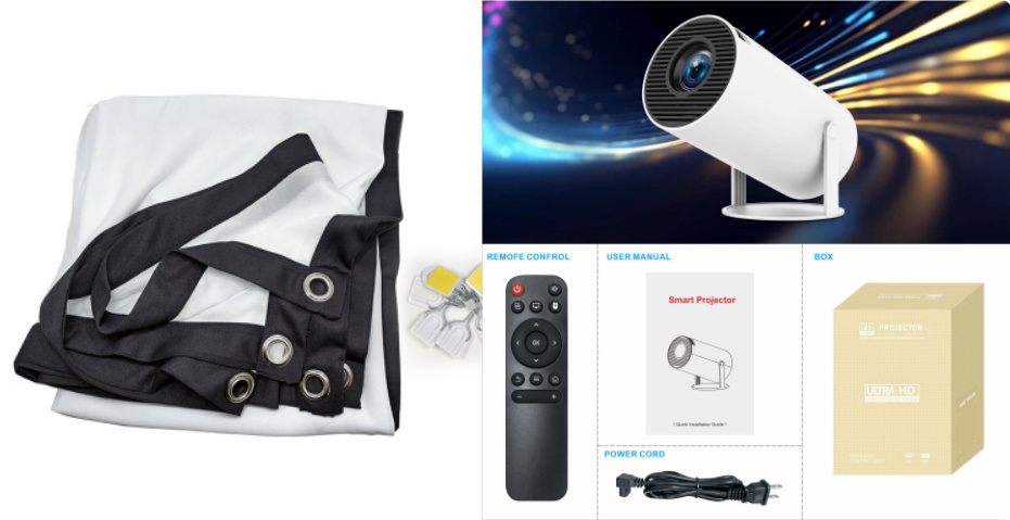 HY300 Pro Projector Home Theater Entertainment Portable Small Projector - Image 6