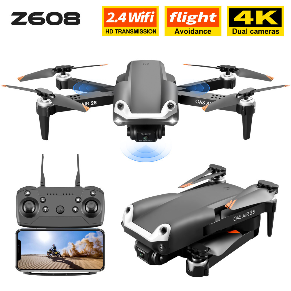 UAV Folding Four Axis 4K High Definition Dual Camera Aerial Model - Image 3