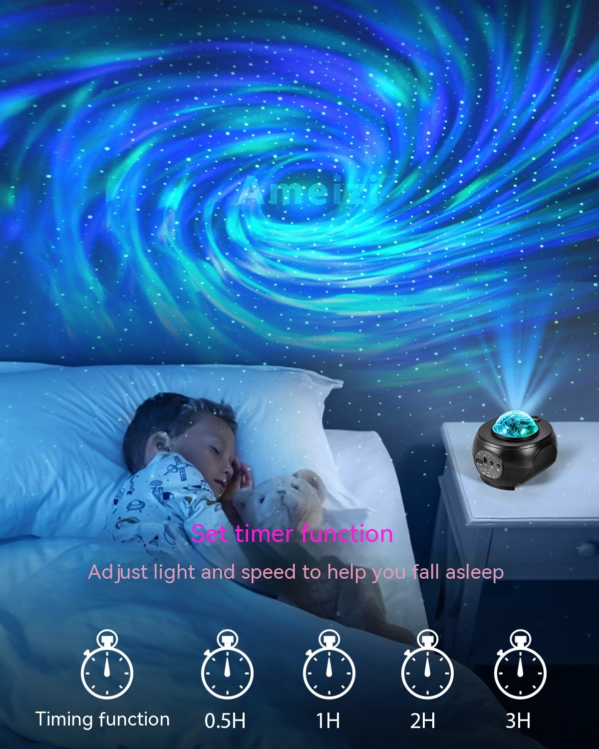 APP Starry Sky Projector Music Small Night Lamp - Image 4