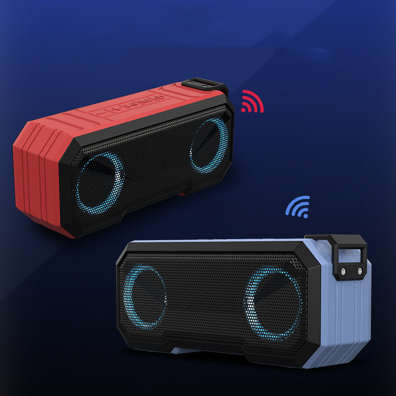 Waterproof Colorful Luminous Outdoor Wireless Speaker With Dual Speakers With Power Bank - Image 6