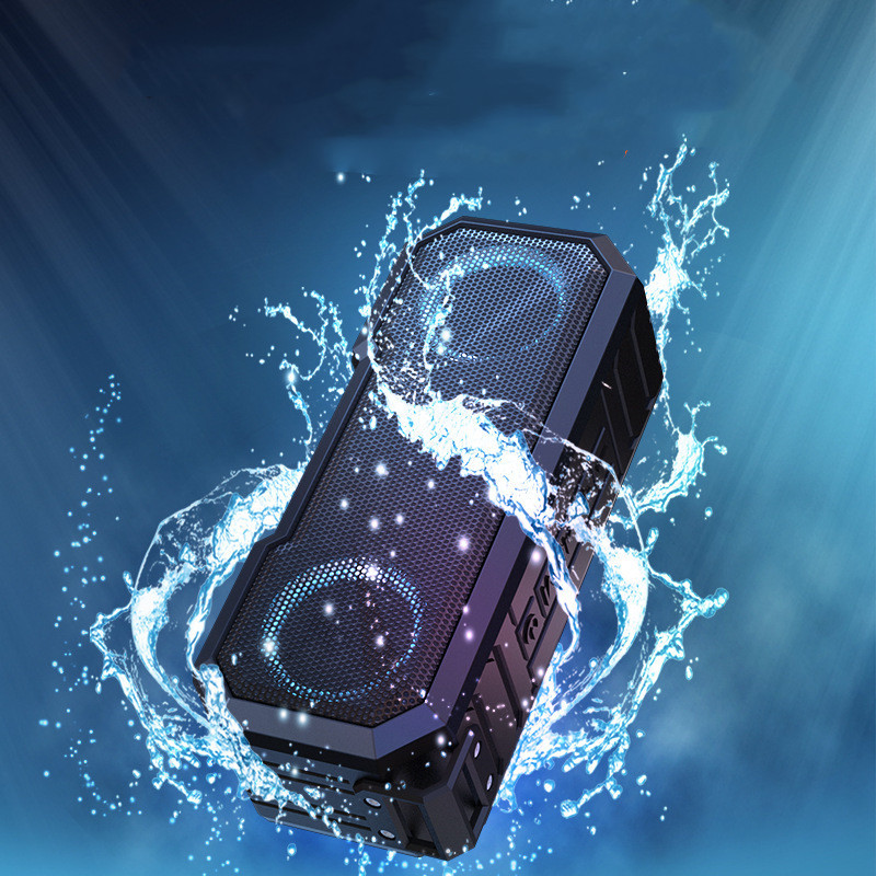 Waterproof Colorful Luminous Outdoor Wireless Speaker With Dual Speakers With Power Bank - Image 7