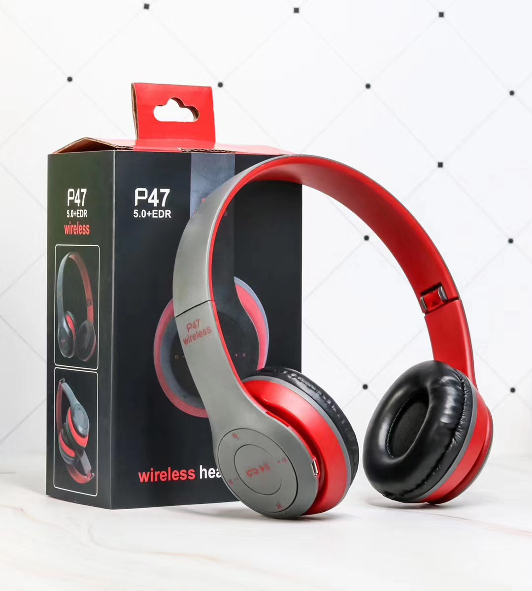 Wireless Headset Foldable Stereo Bass Bluetooth Headphones Kid Girl Helmet Gift,with Mic USB Bluetooth 5.0 Adaptor For TV Gaming - Image 3
