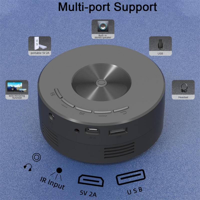 Smart Projector WiFi Portable 1080P Home Theater Video LED Mini Projector For Home Theaters Media Player - Image 3